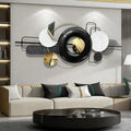 Black 3D Textured Metal Wall Sculpture