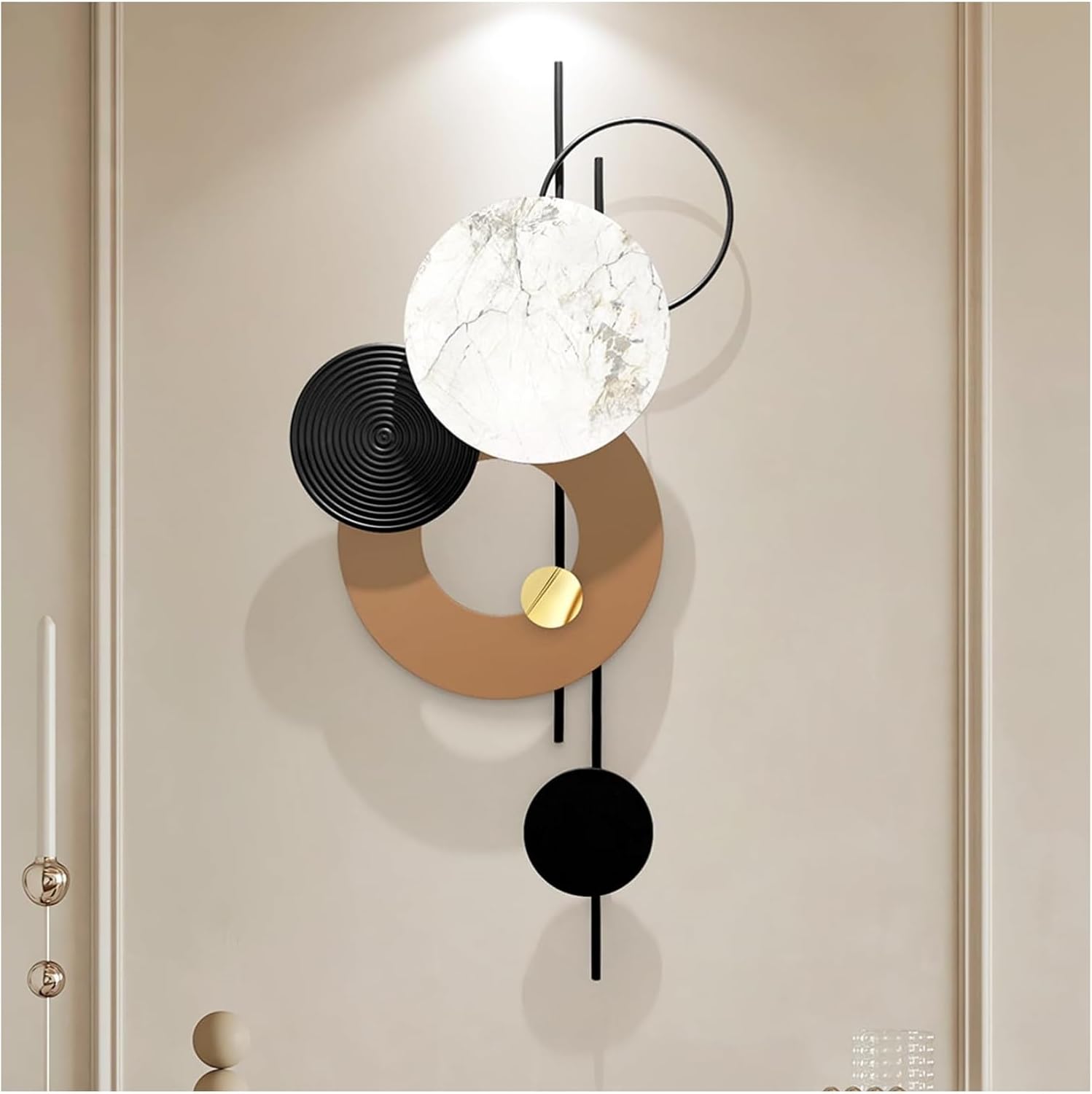 3D Modern Metal Wall Sculpture Decor