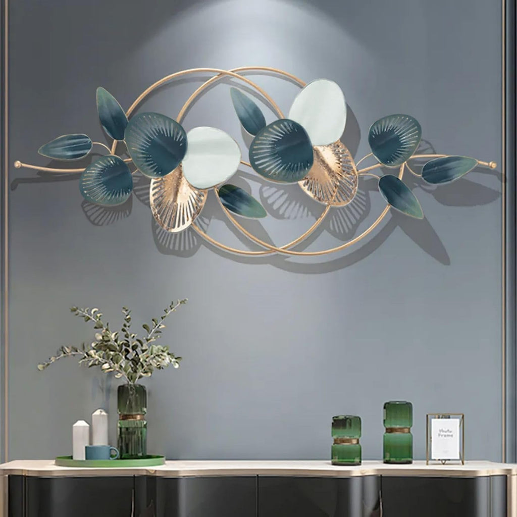 3D Metal Leaf Wall Art Decor