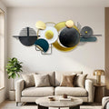 Black White Abstract Metal Wall Sculpture