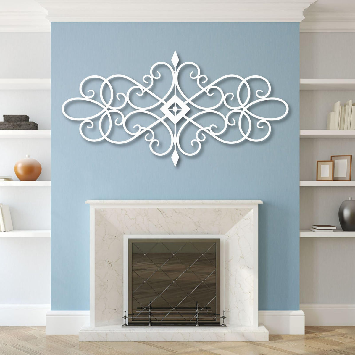 Black Wrought Iron Scroll Wall Art