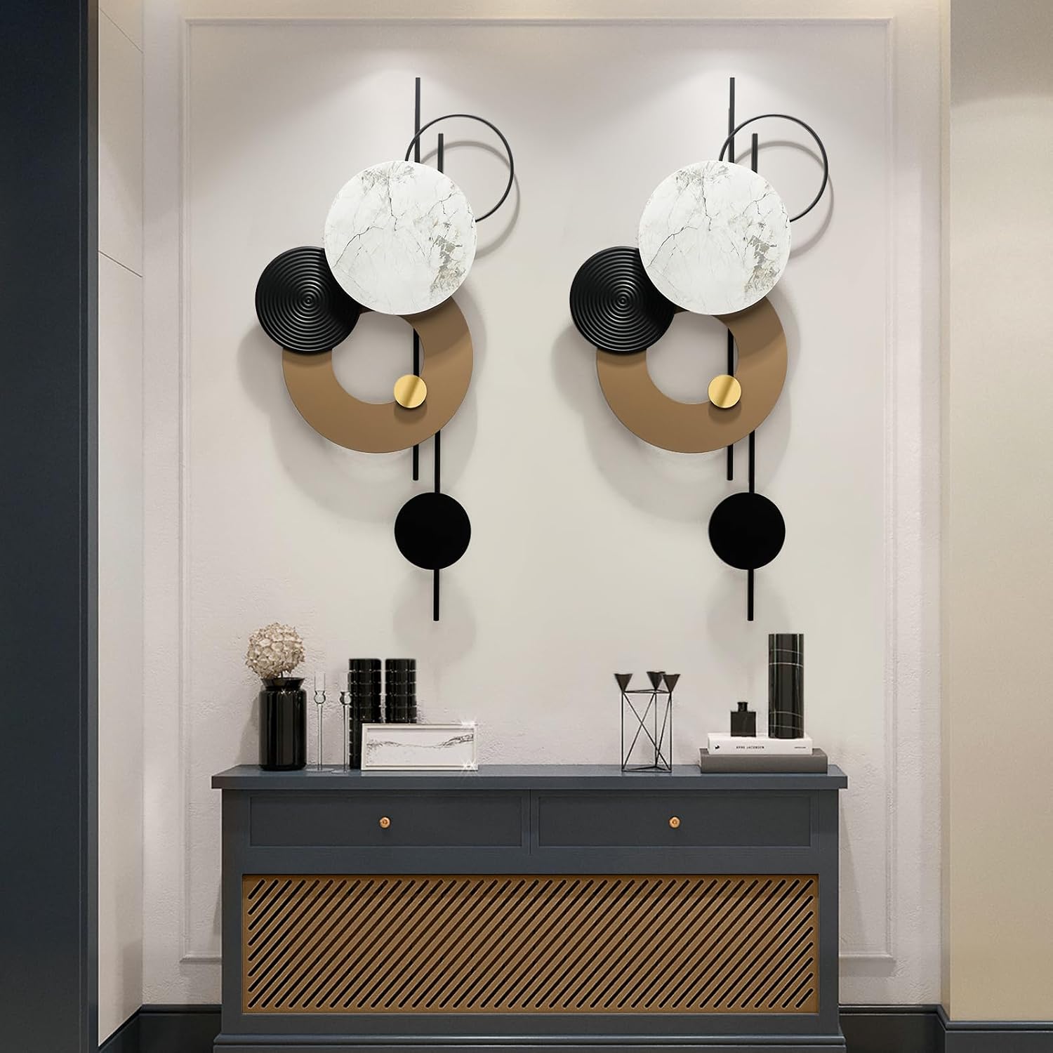 3D Modern Metal Wall Sculpture Decor