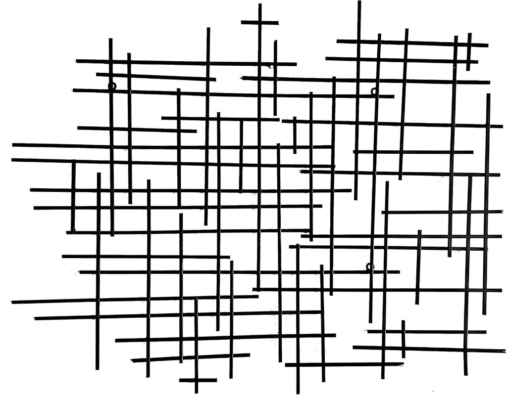 Geometric Metal Cross Wall Art Decor
