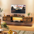 55" Floating LED TV Stand with Power Outlet