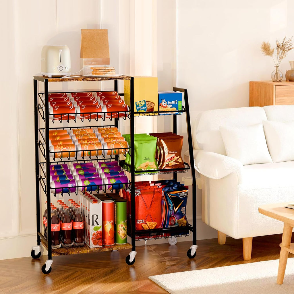 5 Tier Rolling Kitchen Storage Cart