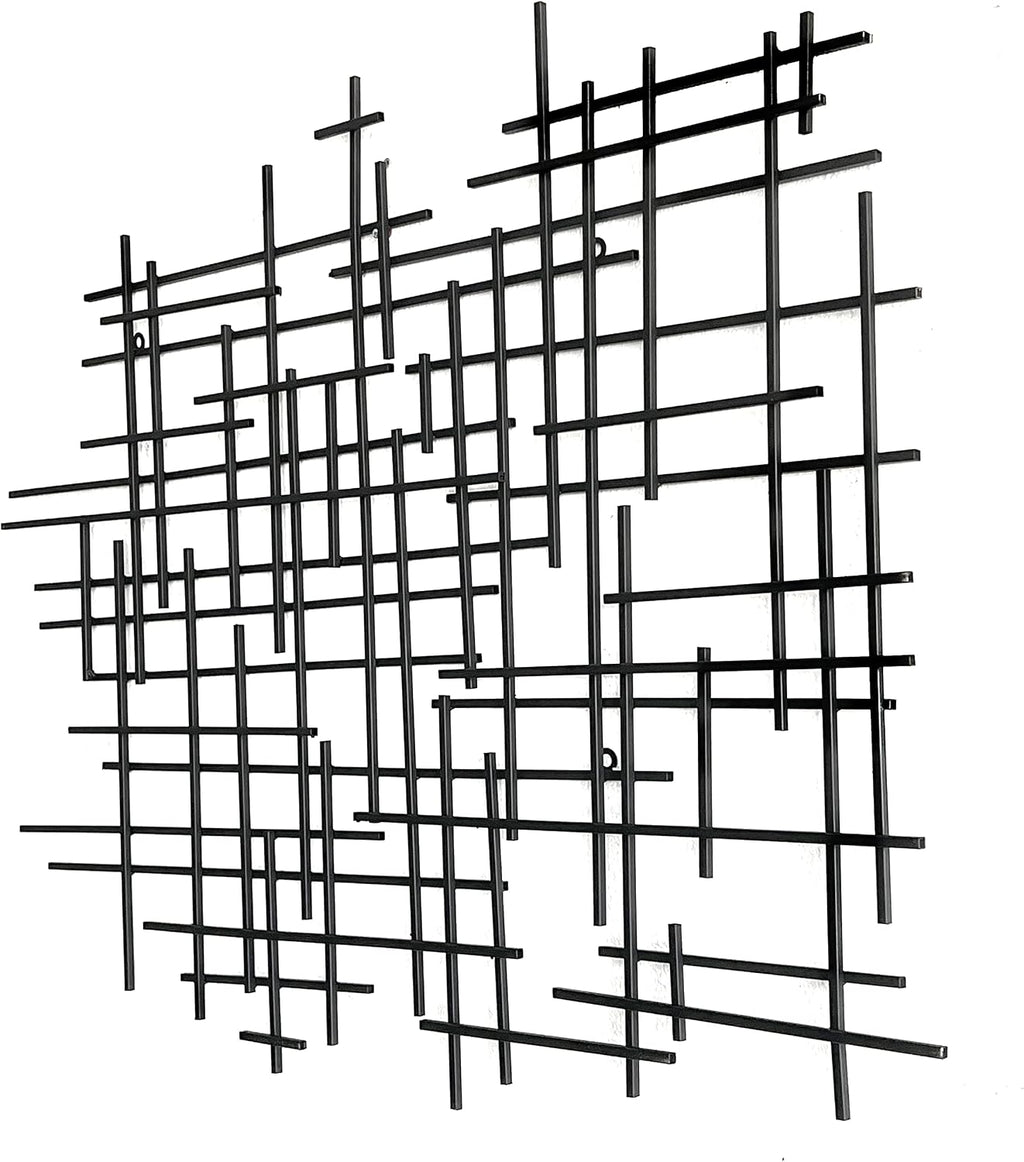 Geometric Metal Cross Wall Art Decor