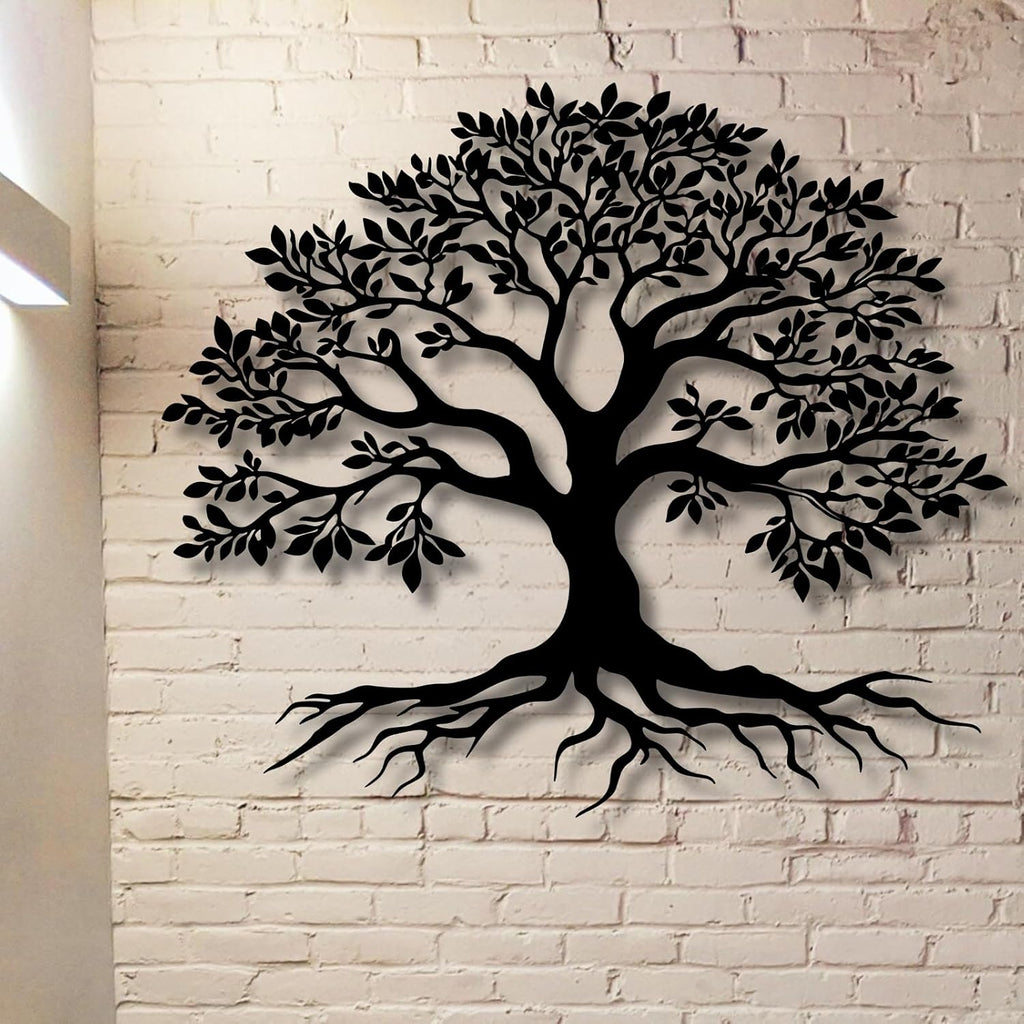 Black Tree of Life Metal Wall Art