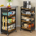 4 Tier Rolling Utility Storage Cart