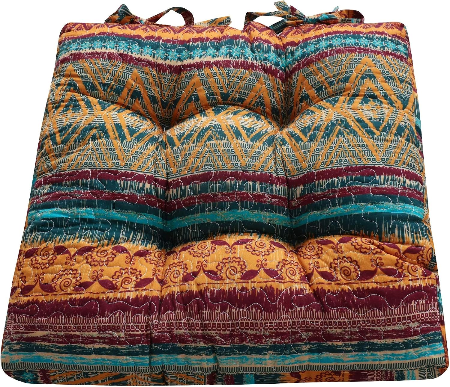 4 Pack Southwest Chair Seat Cushions
