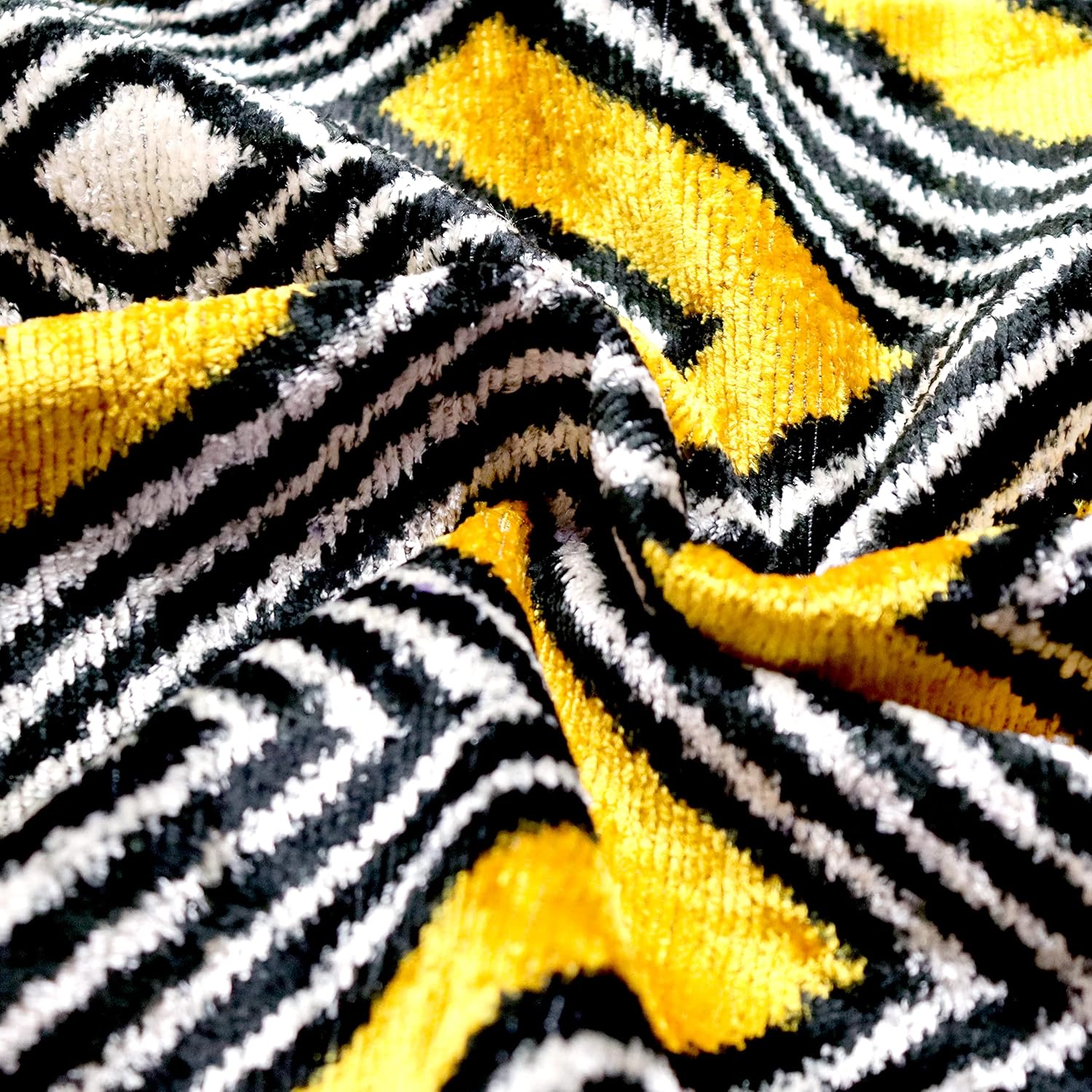 Black Gold Velvet Decorative Pillow